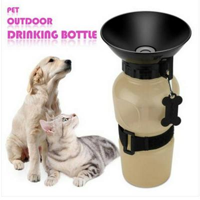 Creative 580ml Travel Outdoor Portable Dog Cat Drinking Water Bottle Outside Pet Puppy Feeder Squeeze Dispenser