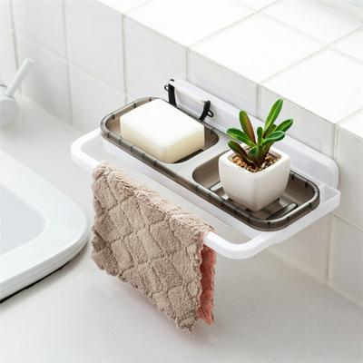 New Creative Multifunction Bathroom Soap Holder Wall-mounted Soap Dish Box