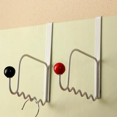 3pcs/set.Over Door Clothes Hanger with Pottery Beads Multifunctional hanging Towels Costumes Hat Bag Holder with Hooks Ironing Storage Racks