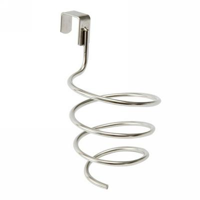 Home Offer Spiral Dryer Hammer Stand Flat Hair Holder Door Ring Drum Hair Dryer Rack Bathroom