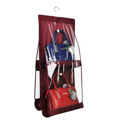 4 Pockets PEVA Oxford Perspective Multi-Functional Dust-Proof Closet Bedroom Hanging Storage Bags Organizer