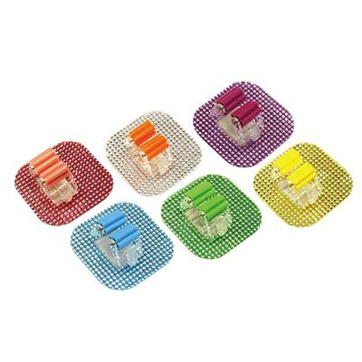 Reusable Crystal Plastic Seamless Self Adhesive Sticking Bathroom Cleaning Brush Mop Broom Wall Hanging Hook Clip