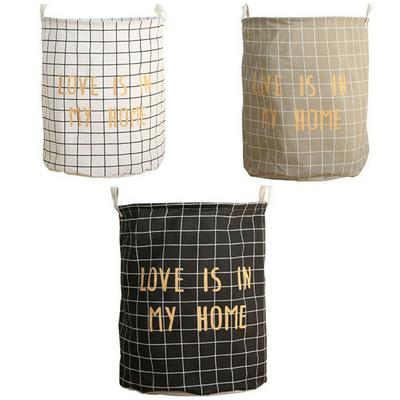 40x50cm A738 Home Folding Linen Laundry Debris Toy Dirty Clothes Barrel Storage Basket 