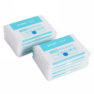100Pcs. Disposable Toilet Seat Cover Mat Waterproof Travel Portable Toilet Paper Pad Travel Bathroom