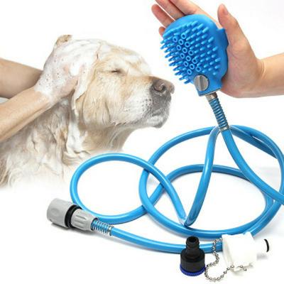 2.5M Pet Cleaning Supplies Silicone Bath Artifact Massage Brush Shower Nozzle for Dog