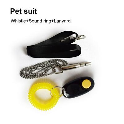 Pet Training Supplies Ultrasonic Bullet Training Whistle + Sound ring + Lanyard Set