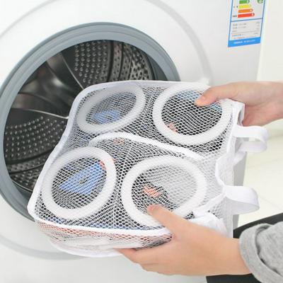 28.4x27x10cm Fashion Mesh Zipper Underwear Bra Shoes Washing Bags Laundry Drying Organizer with Handle for Washing Machine