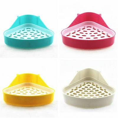 Pee Toilet Litter Tray Corner Pet Litter Training Tray Small Animal Toilet