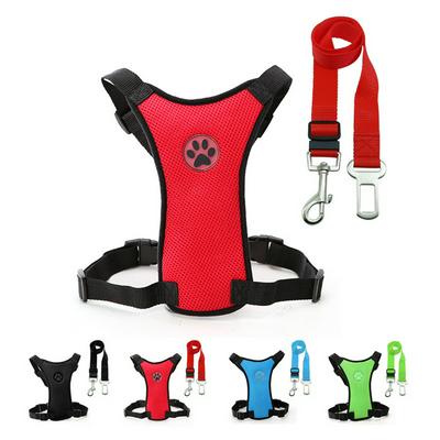 Dog's Mesh Harness and Leash Set Chokeless Safety Vest