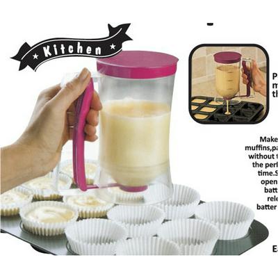 900ml DIY Batter Dispenser with Scale Dough Cream Funnel Cup Pastry Blenders Dispenser Cupcake Blenders Pancakes Bakeware Tool