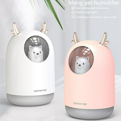 USB Air Humidifier with Cat Inside Portable Essential Oil Diffuser Cool Mist Air Purifier