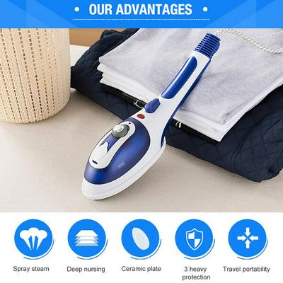 JK-9518 800W 3-Gear Portable Multi-Function Fast Heat-Up Powerful Household Travel Handheld Clothes Steam Iron