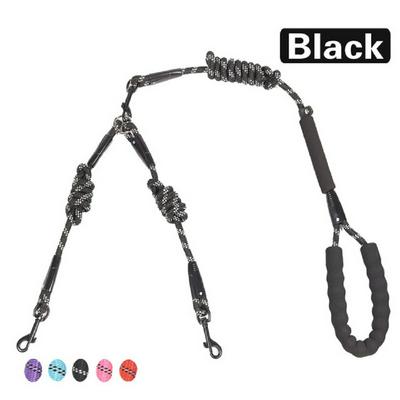 Walk 2 two dogs one leash Nylon No Tangle Pet Leash for dog & cat Running For Small Medium Large Dogs Pitbull Bulldog Pugs