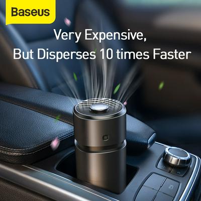 BASEUS Breeze Car Fan Aromatherapy with Formaldehyde Purification Function/Wireless Version- Black / Silver