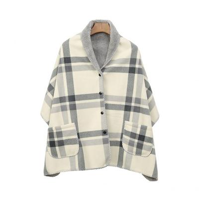 160*50CM Japanese Style Flannel Shawl Blanket Thicken Home Office Lunch Break Blanket for Autumn and Winter 