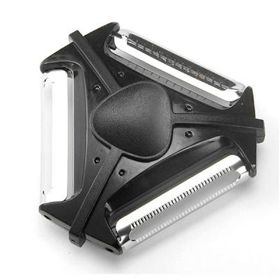 Multifunctional Stainless Steel Vegetable Paring Knife Creative Three-in-one Peeler Kitchen Gadget