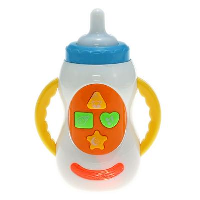 Baby Kids Children LED Flashing Safe Sound Music Light Milk Bottle Learning Musical Feeding Tool Educational Baby Bottle Toy