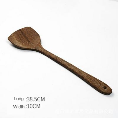 Household Kitchen Utensils Natural Chicken Wing Wood Non-stick Pot Special Long-handled No Paint Wooden Shovel