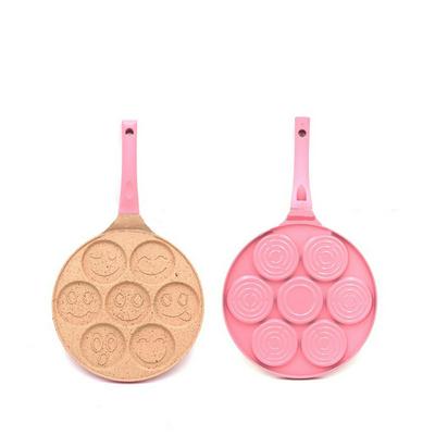 7-hole Smiley Animal Pattern Breakfast Baking Tray Waffles Non-stick Pot Cake Mold 