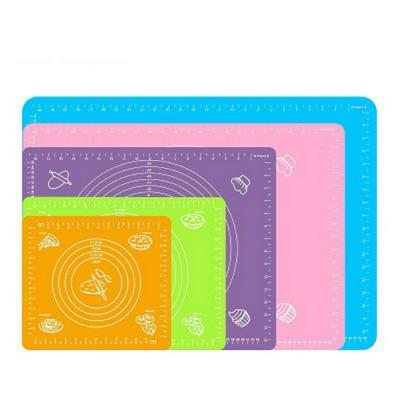 Silicone Thickened and Non-stick Kneading Baking Pad Baking Mat Insulation Cooking Mat with Scale