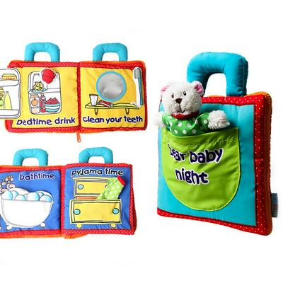 Soft Cloth Books 3D Fabric Books Interactive Story Books for Toddlers