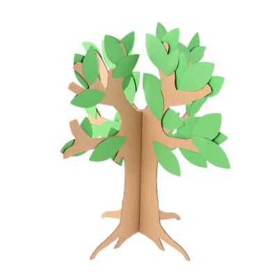 Children's Paper Crafts DIY Paper Puzzles of Blooming Trees