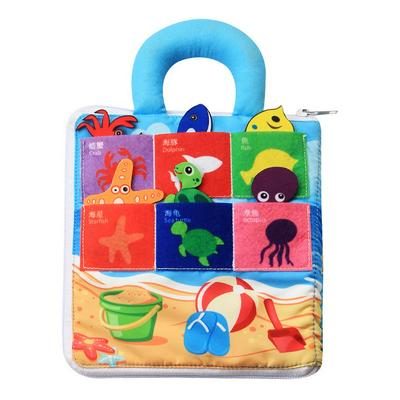Baby's Cloth Book Educational Fabric Book of Sea World Fun Interactive Toy