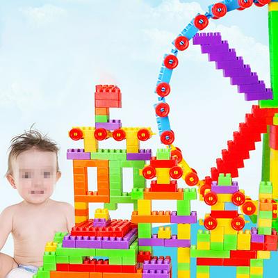 72pcs Baby Children Adults 3D Large Particle Building Blocks Learning Early Education Toys Games 