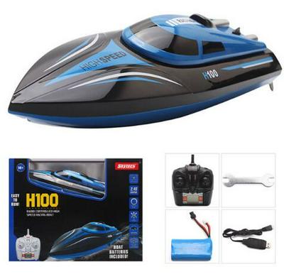 H100 2.4G High Speed RC Remote Control Boat 4 CH Racing Speed Boat With LCD Display Toy Ship