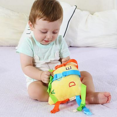 Snap-fit Buckle Toy Plush Educational Toy for Developing Fine Motor Skill