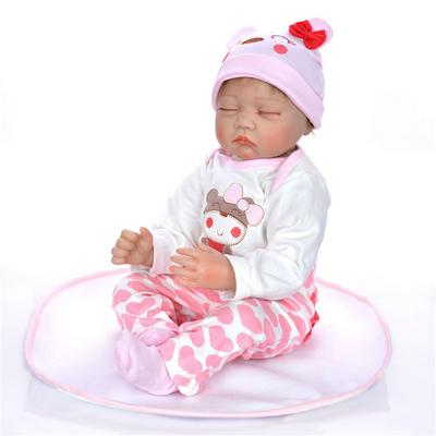 22inch/55cm Realistic Baby Doll Lovely True to Life Sleeping Toddler Doll