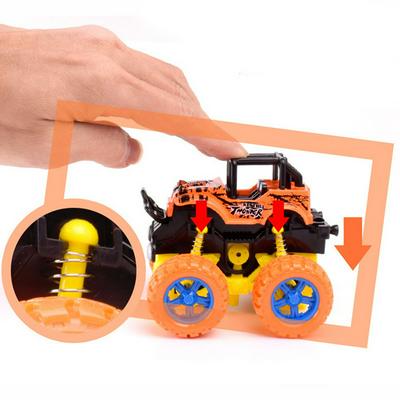 (1 Pack, Random colors) Children's Mini Off-road Vehicle Cartoon Inertia Dump Car