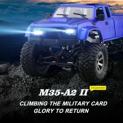 New Military RC Truck JD-002 1:16 2.4G 80M 4WD Four-Wheel Drive Crawler Heavy-Duty Truck Charging Electric model Boy Toy