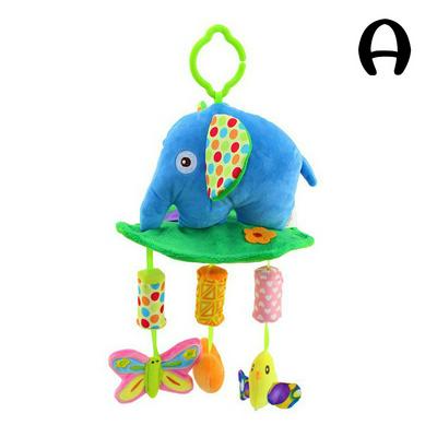 Lovely Animal Soft Plush Safe Baby Toy Comforting Doll with Rattles BB Device Baby Play Toy Appease Dolls