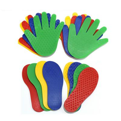 Outdoor Sports Toy Equipment Kndergarten Children Handprint Footprint Coordination Training Hand Footprint Print Sheet