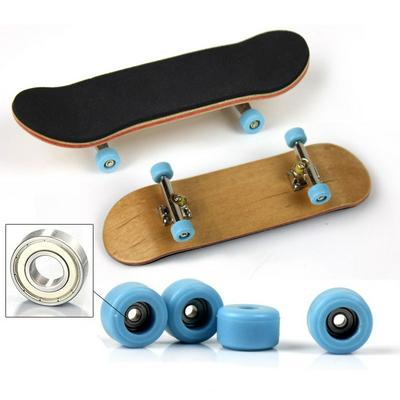 PU Anti-slip Professional Bearing Wheels Skid Pad Maple Mini Skateboards Alloy Stent Wheel Fingerboard Toys 
