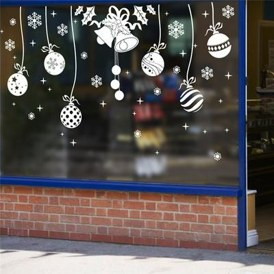Christmas Window Decals Bell and Pendant Stickers 60x90cm