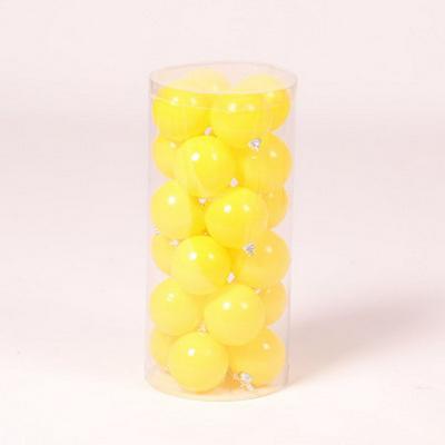 24PCS Christmas Decorations Barreled Macaron Plastic Ball Color Small Decorative Pendant