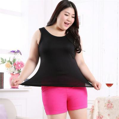 140-200kg Korean Solid Color Plus Fat Plus Size Modal Vest Camisole Loose Sleeveless Bottoming Shirt for Women