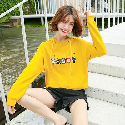Women's Pullover Hoodie Sweatshirt Casual Loose Sweater
