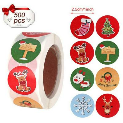 Vrolijk Kerstfeest Decoraties Voor Thuis Kerst Afdichting Stickers 2020 Kerst Ornament Noel Xmas Geschenken Nieuwe Jaar 2021