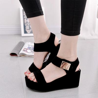 Women's Ankle Strap Sandals Fashionable Casual Wedges
