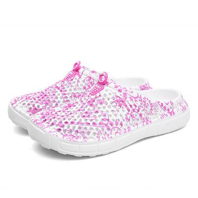 Women's Summer Slippers Non-slip Closed-toe Shoes with Shallow Edge - Pink, Black