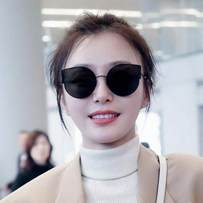 1103 UV400 Large Frame & Lens Polarized Ocean Film Occident Cat Eye Female Sunglasses