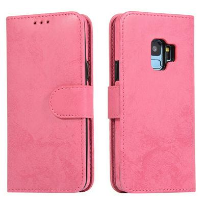 Retro Two-in-one Split Strong Magnetic Anti-fall Shockproof PU Leather Wallet Phone Case with Card Slots for Samsung Galaxy S9
