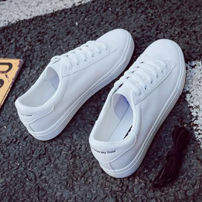 2019 Korean PU Material Non-Slip Durable Shoes Fresh and Versatile White Shoes for Student Shoes