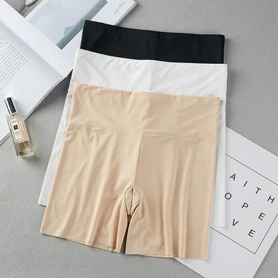 3 Pieces Women's Ice Silk High Waist Seamless Safety Panties for Summer