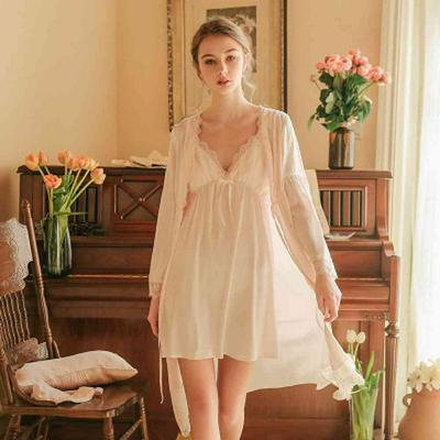 Summer Thin Lace Elegant Simulation Silk Ice Silk Classic French Home Pajamas