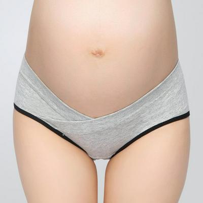 Cotton Breathable Underwear Maternity Pregnant Women Support Belly Panties U Shaped Waist Low Briefs  