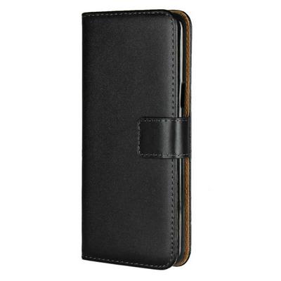Solid Color Shockproof Anti-Scratch Side Flip Genuine Leather + Soft TPU Card Slots with Magnetic Buckle and Stand Wallet Protective Case for Samsung Galaxy S9